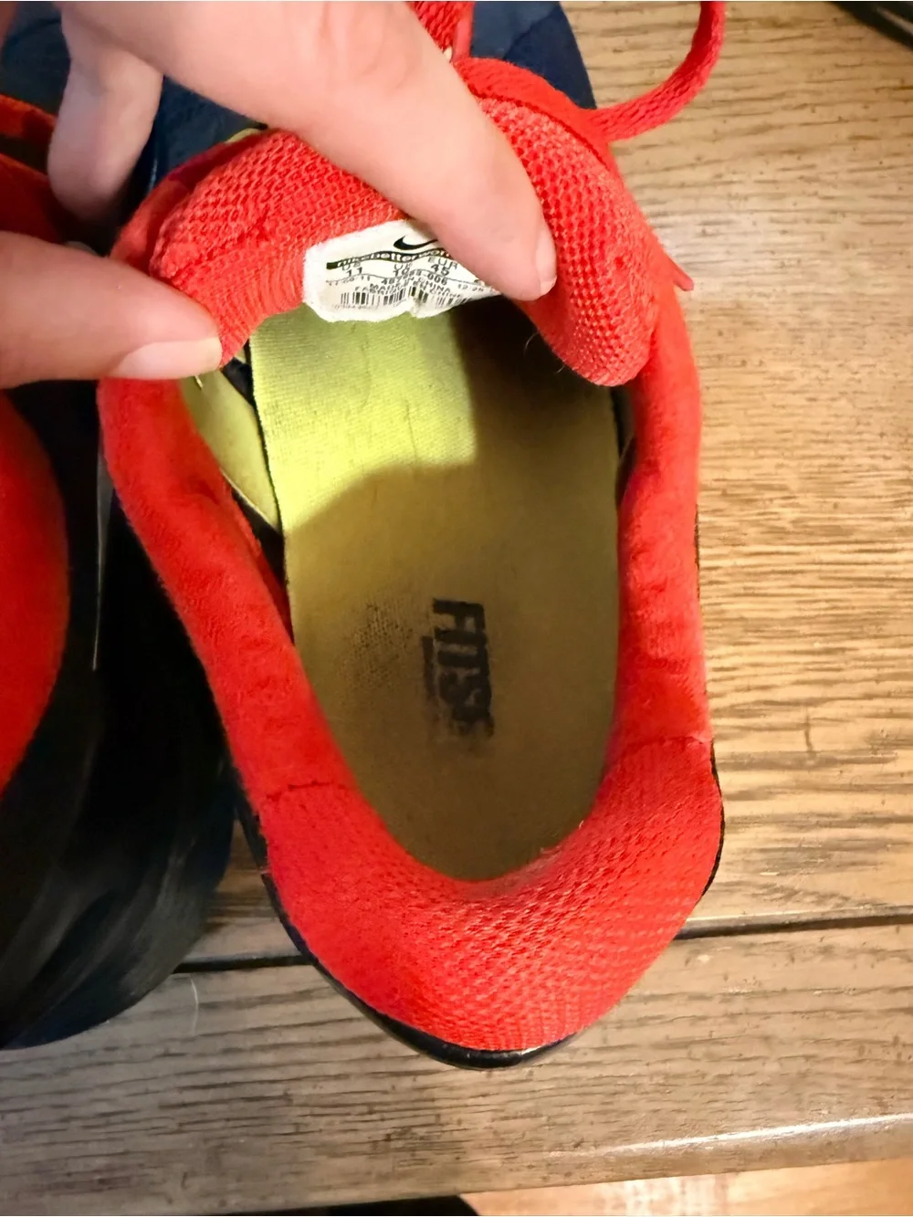 Nike swoosh cushioning